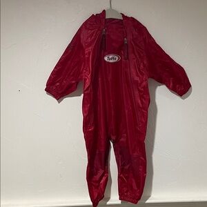 Tuffo Kids Red Rain suit 2T